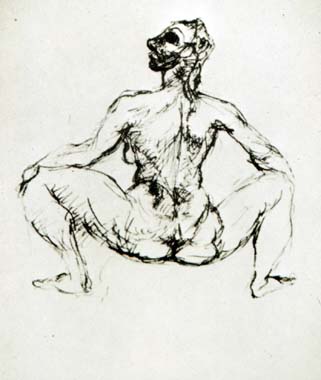 Pablo Picasso Paintings Seated Female Nude Femme Nue Assise 1907